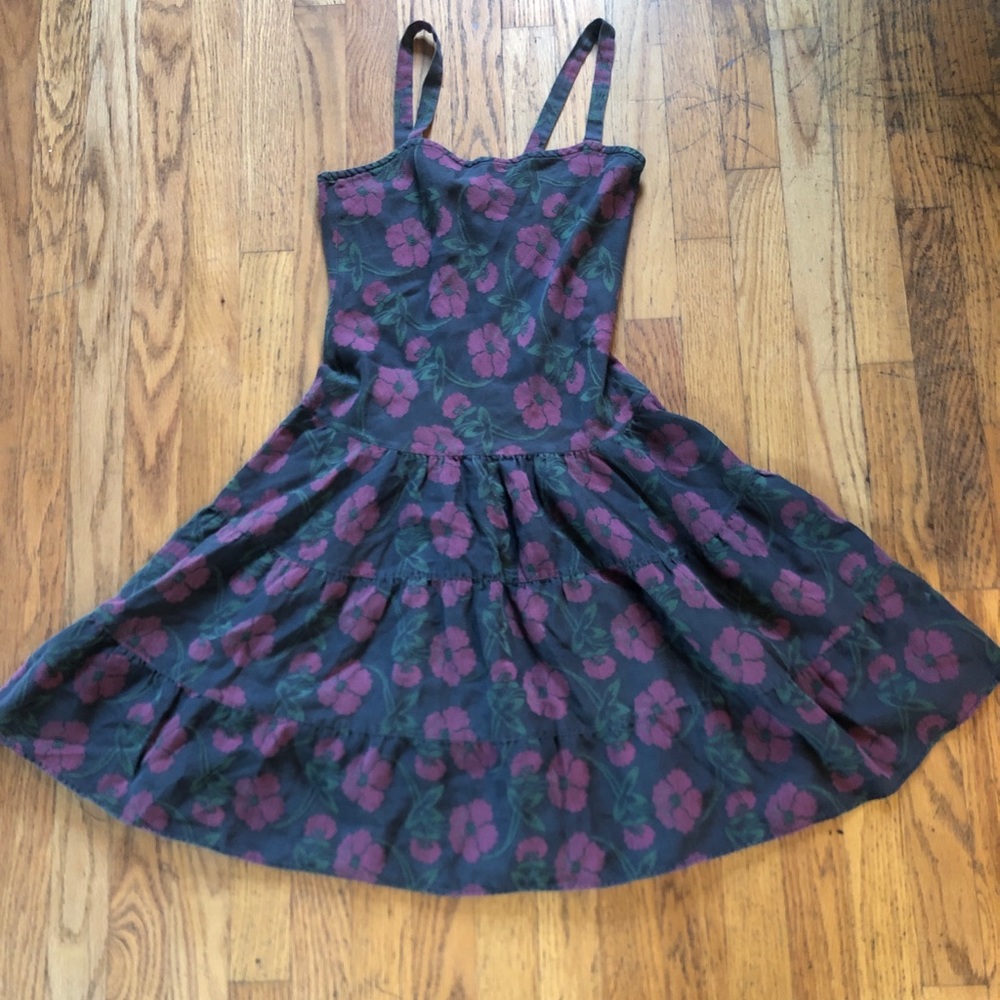 Janet Russo Pink Flower Dress Size 4